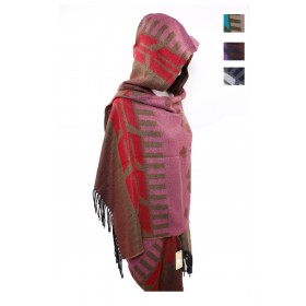 Hoodie Poncho (B) - 5 per pack - $3.00 ea